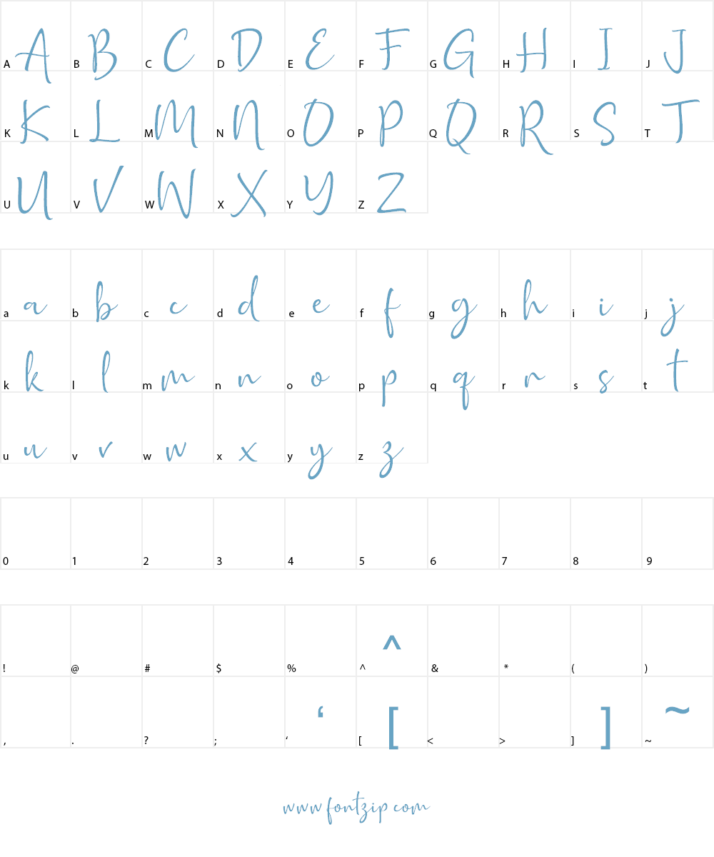 Adinda Melia Font Character
