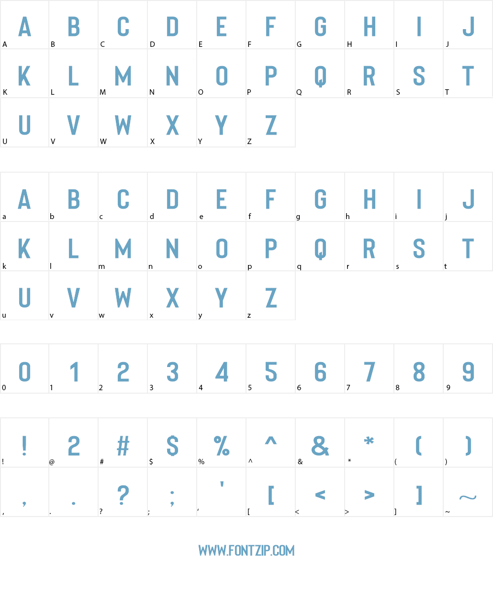 Bartenique Font Character