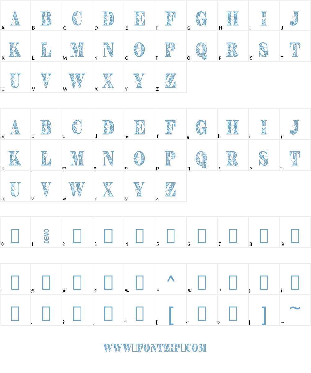 Valtin Font Character