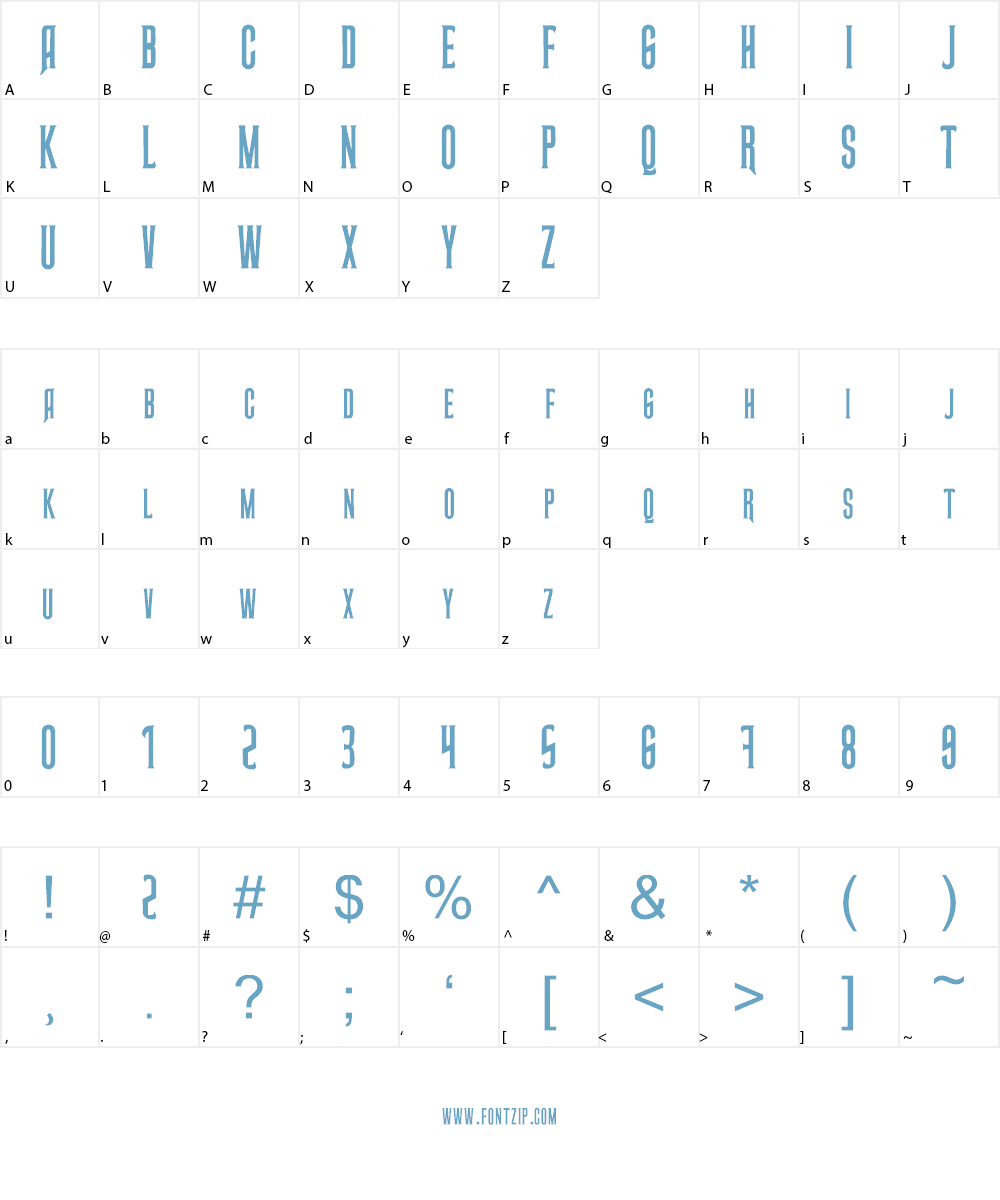 vampire Font Character