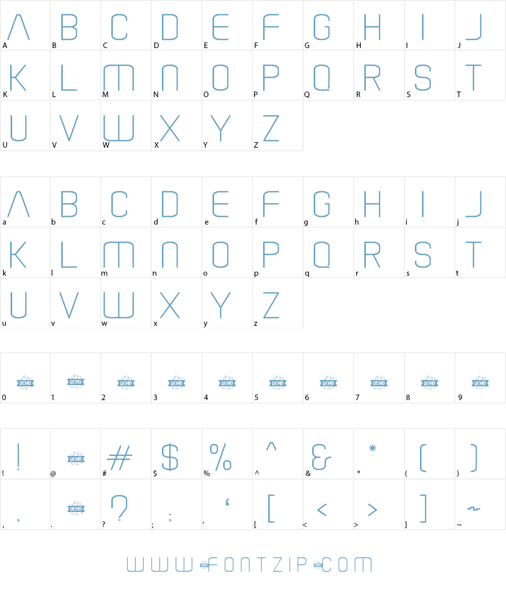 Alone In Space Font Character
