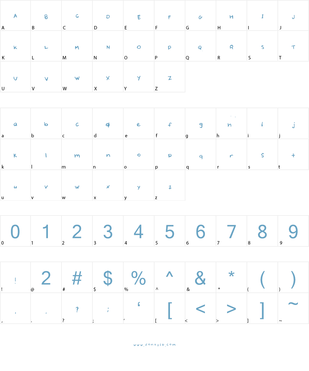 Fla Fla Font Character