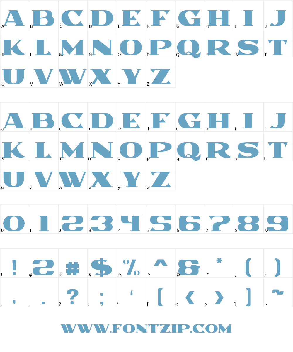 Morocan Font Character