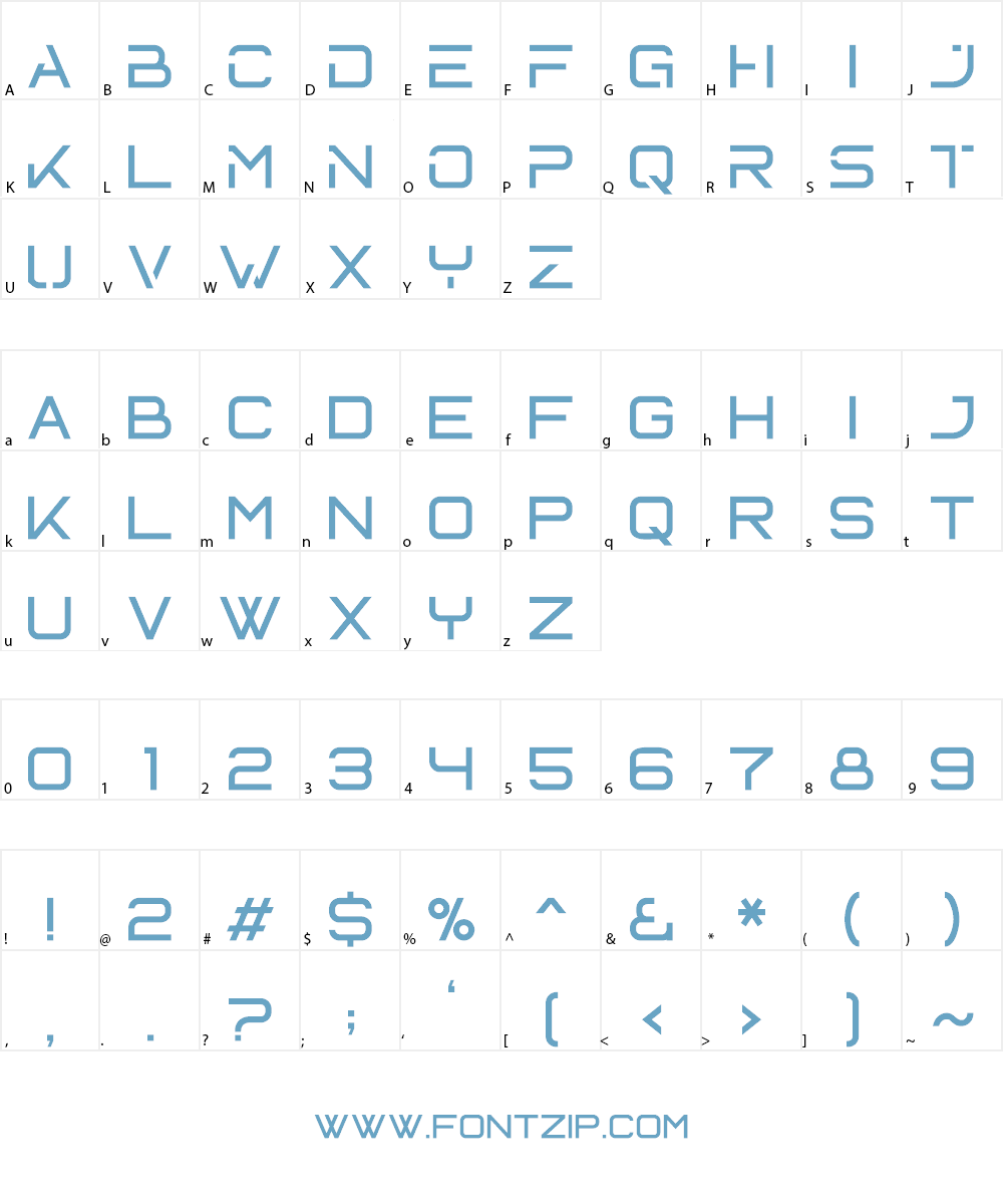 Netron Font Character