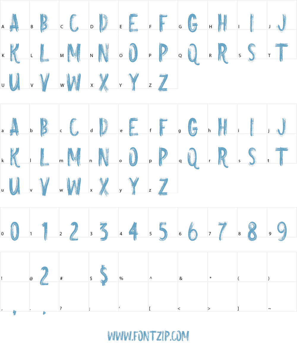 Gros Font Character
