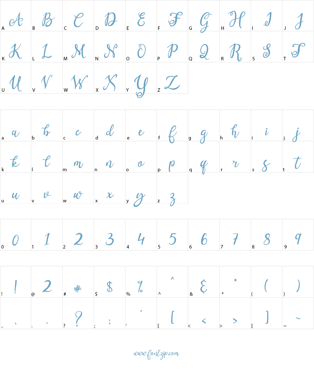 Valentina Font Character
