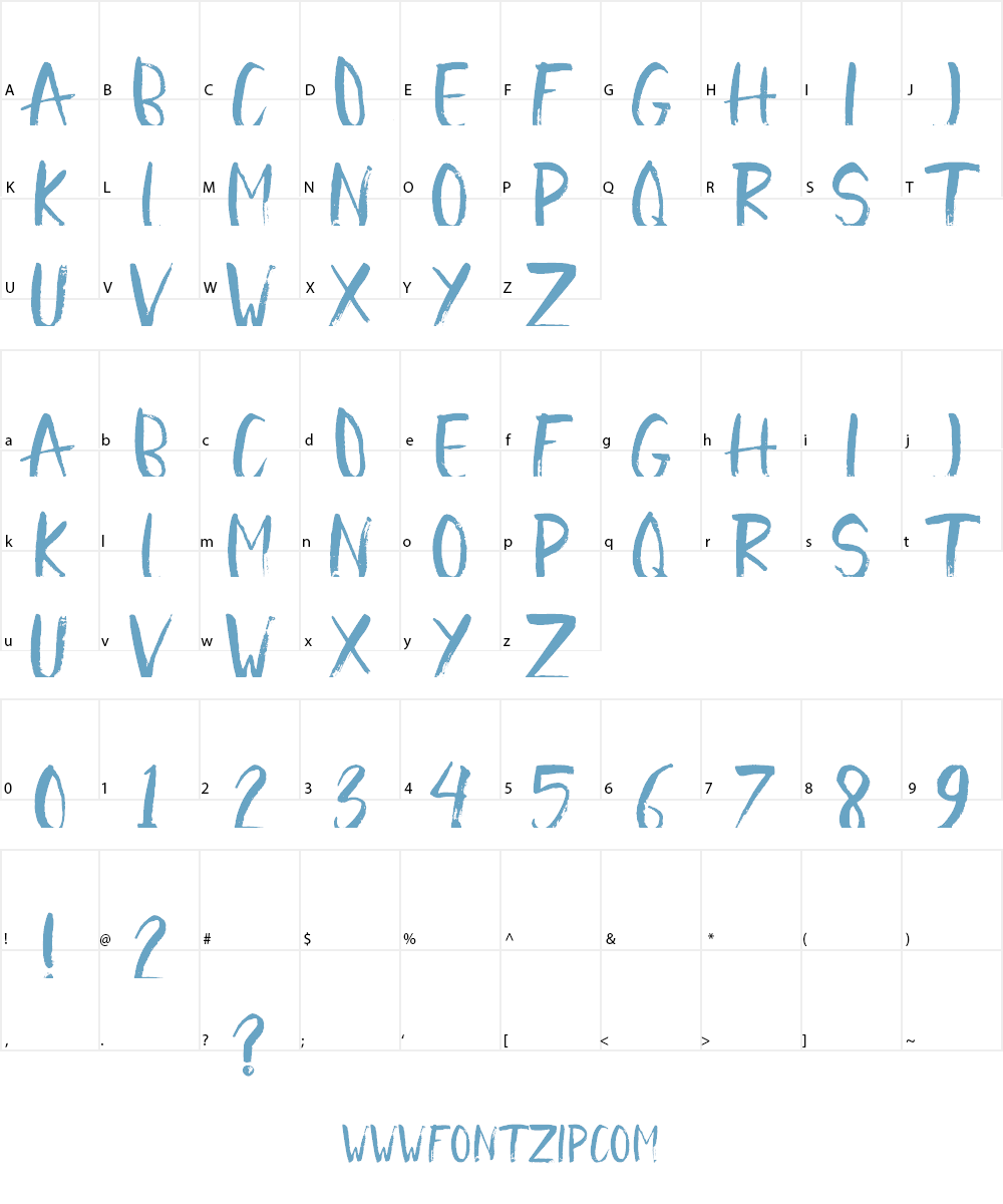 Frankenjura Demo Font Character