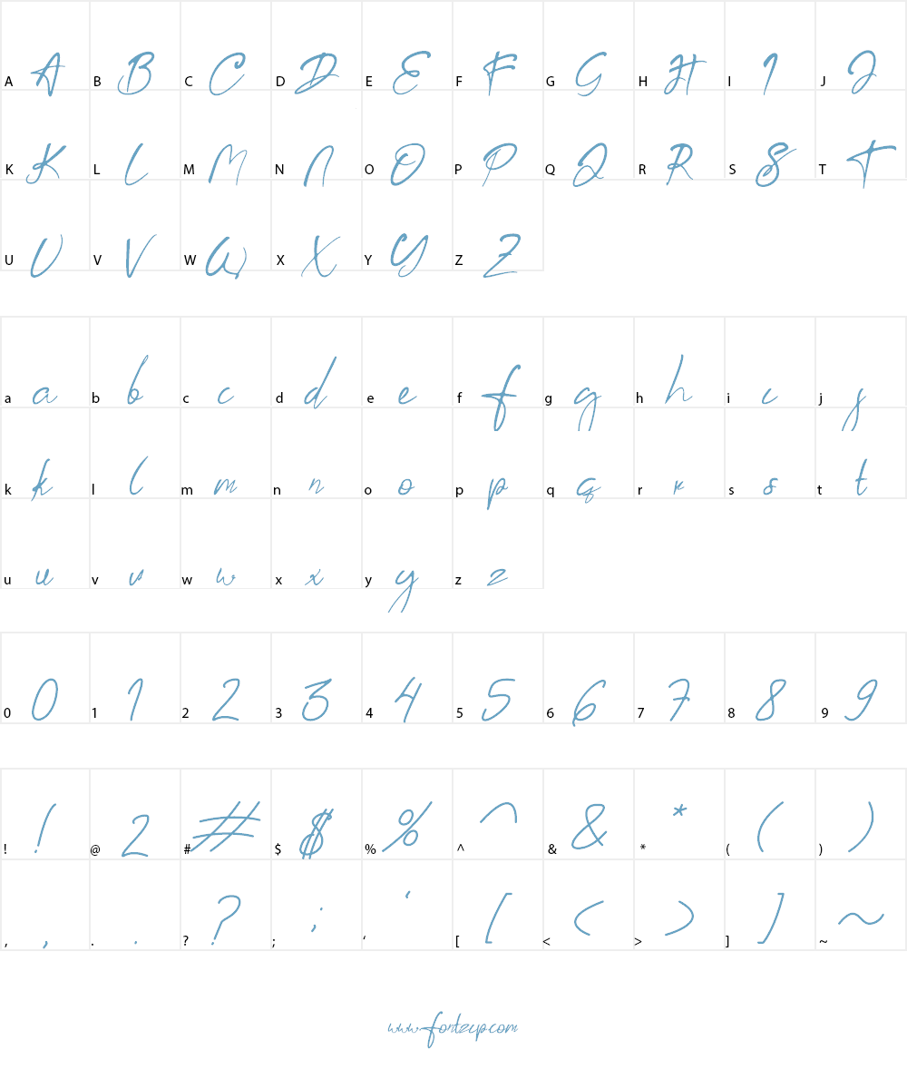 Aksoro Font Character