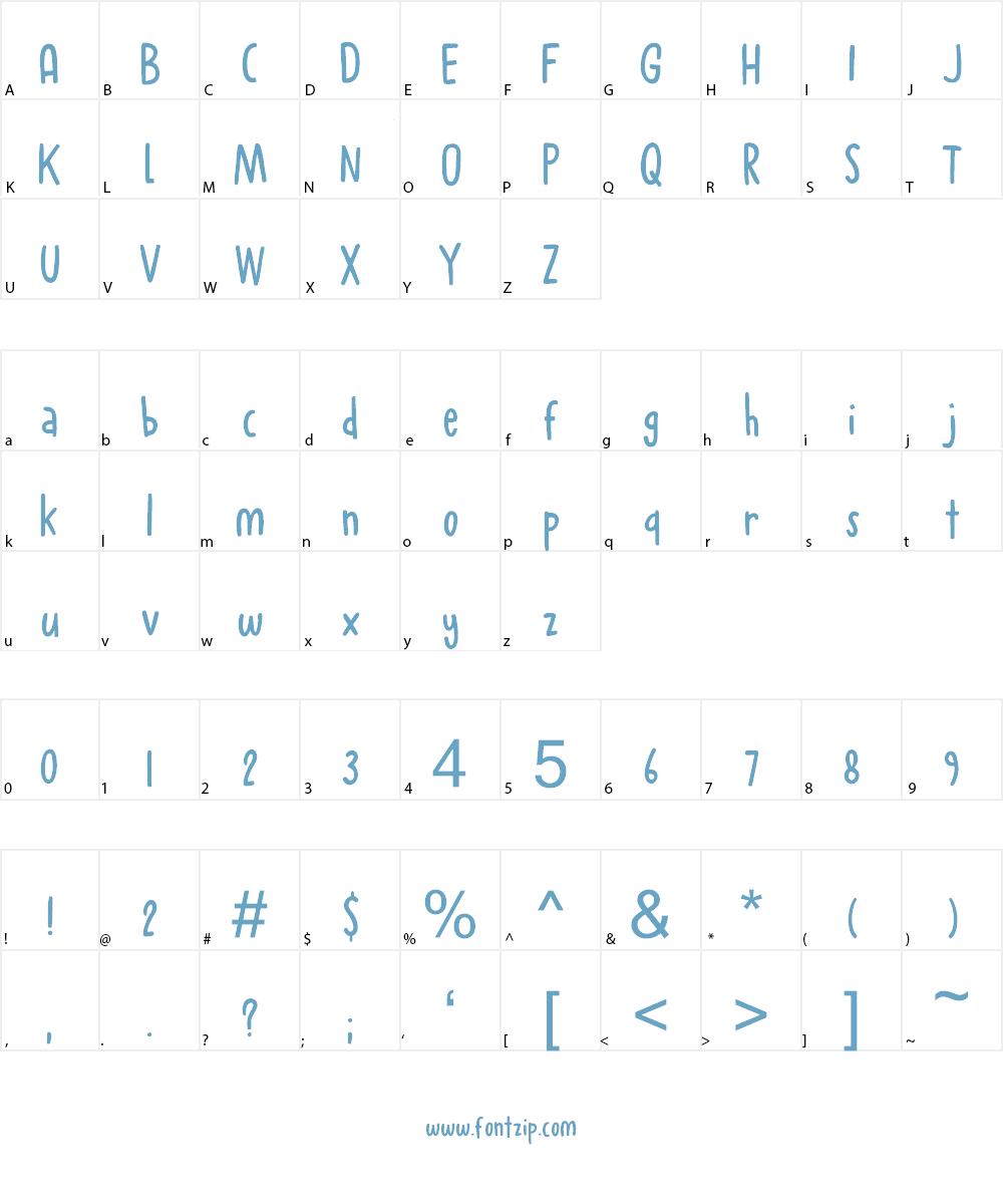 Chewy Caramel Font Character