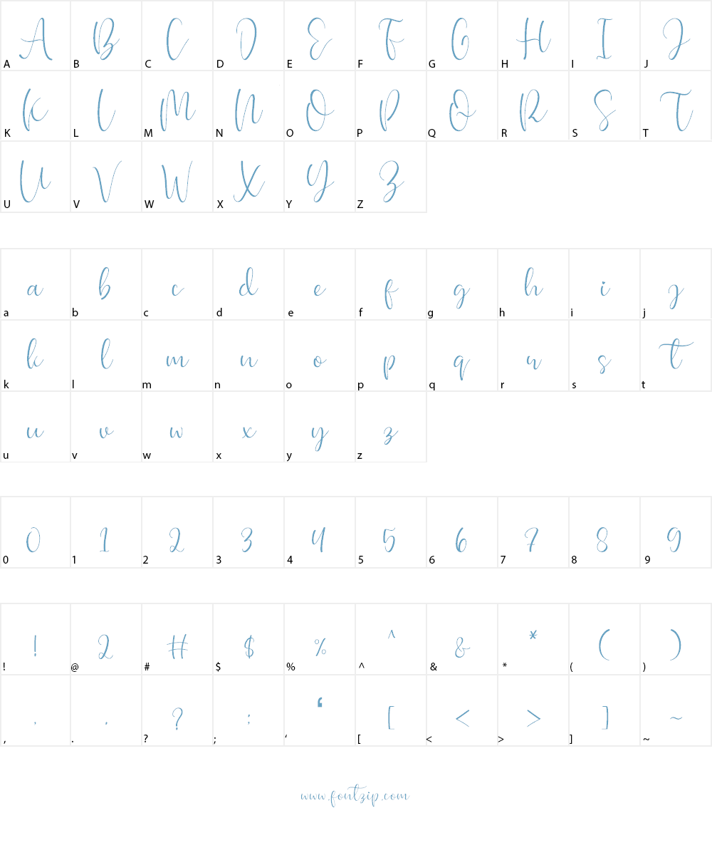 Chiesty Font Character