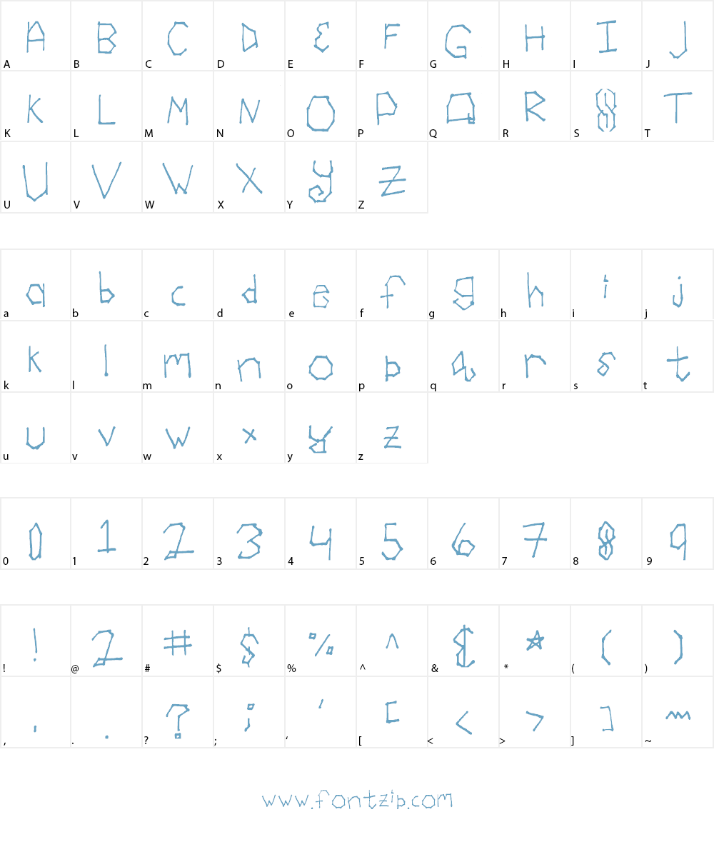 Right On Point Font Character