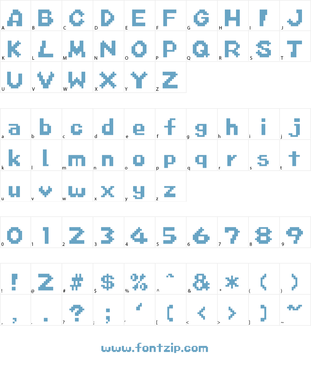 Super Mario DS Font Character