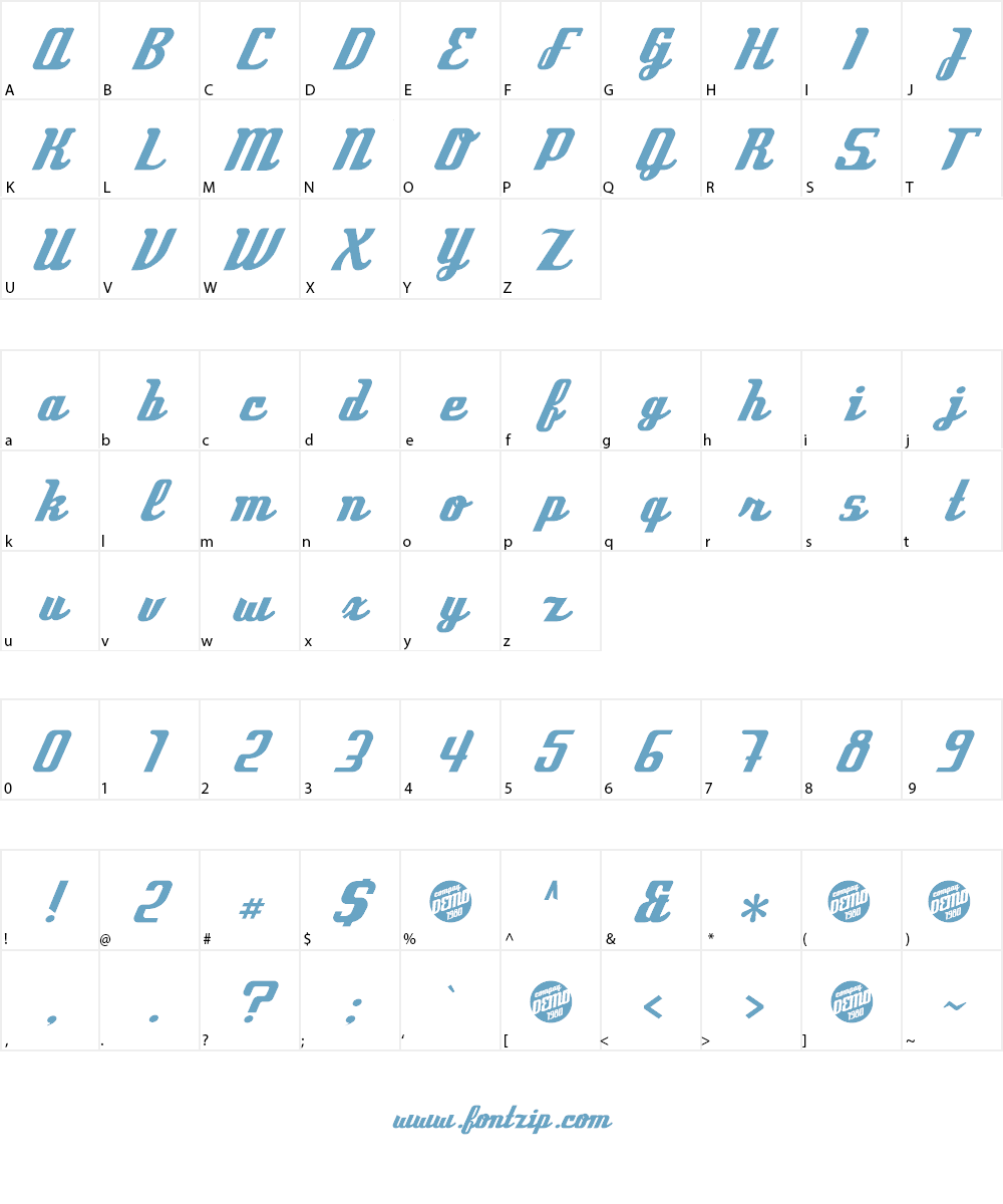 Compaq 1982 Font Character