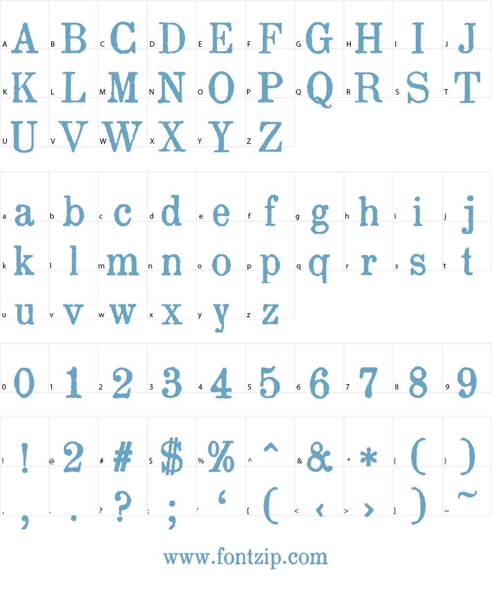 Drukarnia Akademii Krakowskiej Font Character