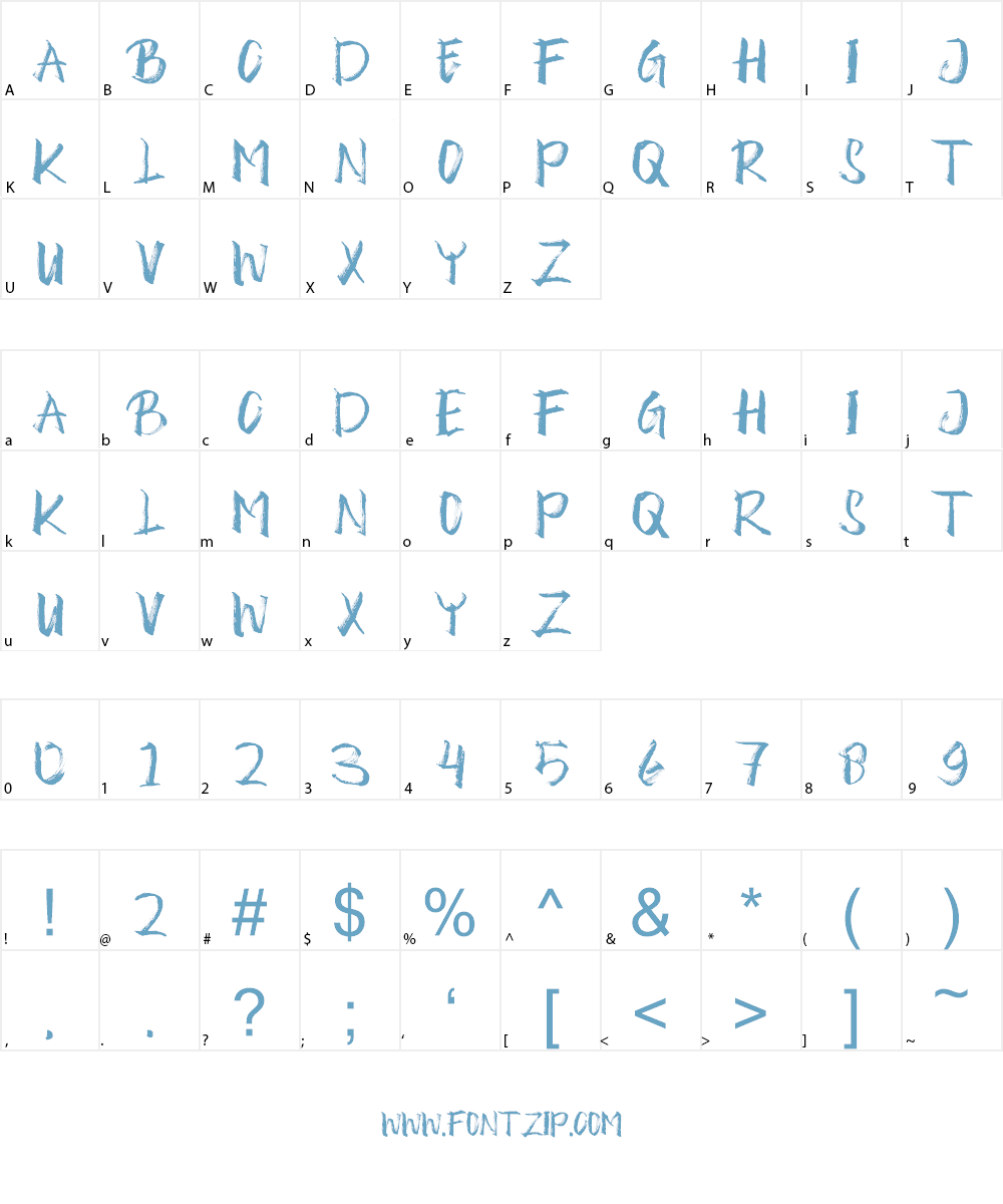 Theorevil Font Character
