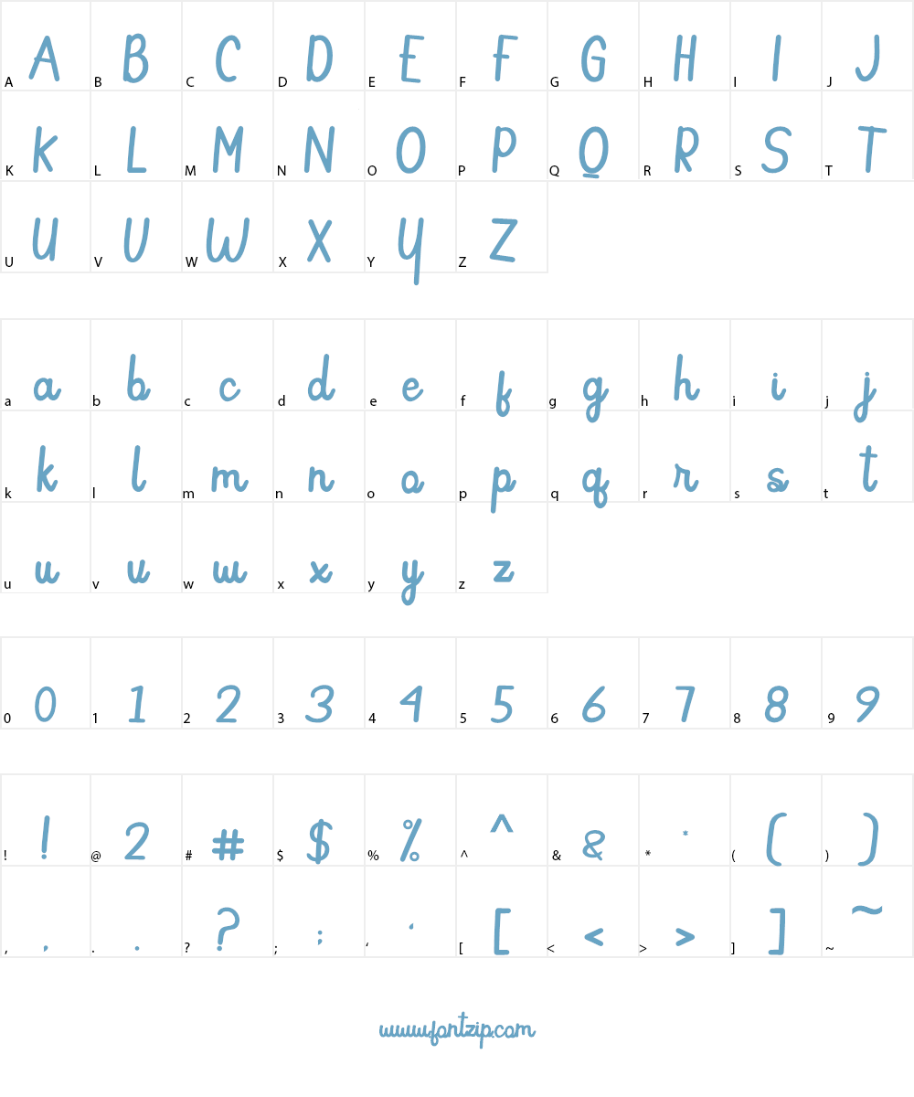 Butterfly Font Character