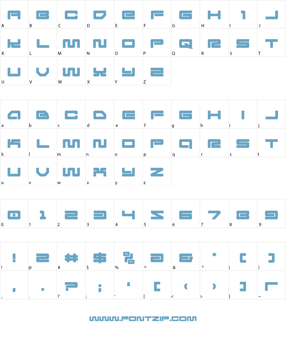 Ranger Force Font Character