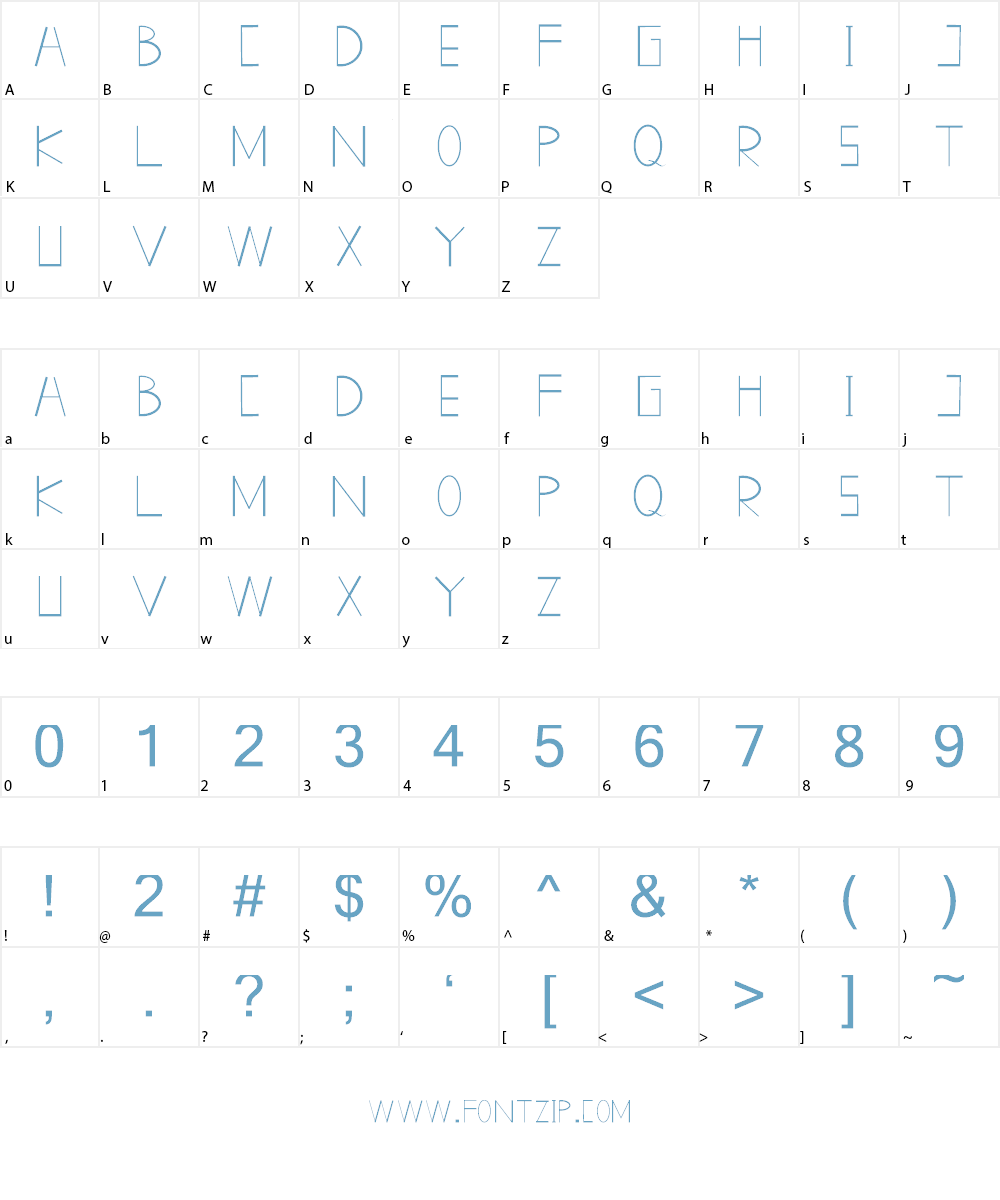 New GLADISH Fancy Font Character