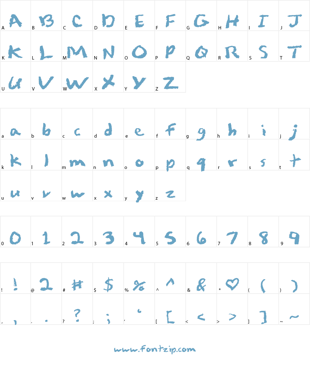 Lipstick Rage Font Character