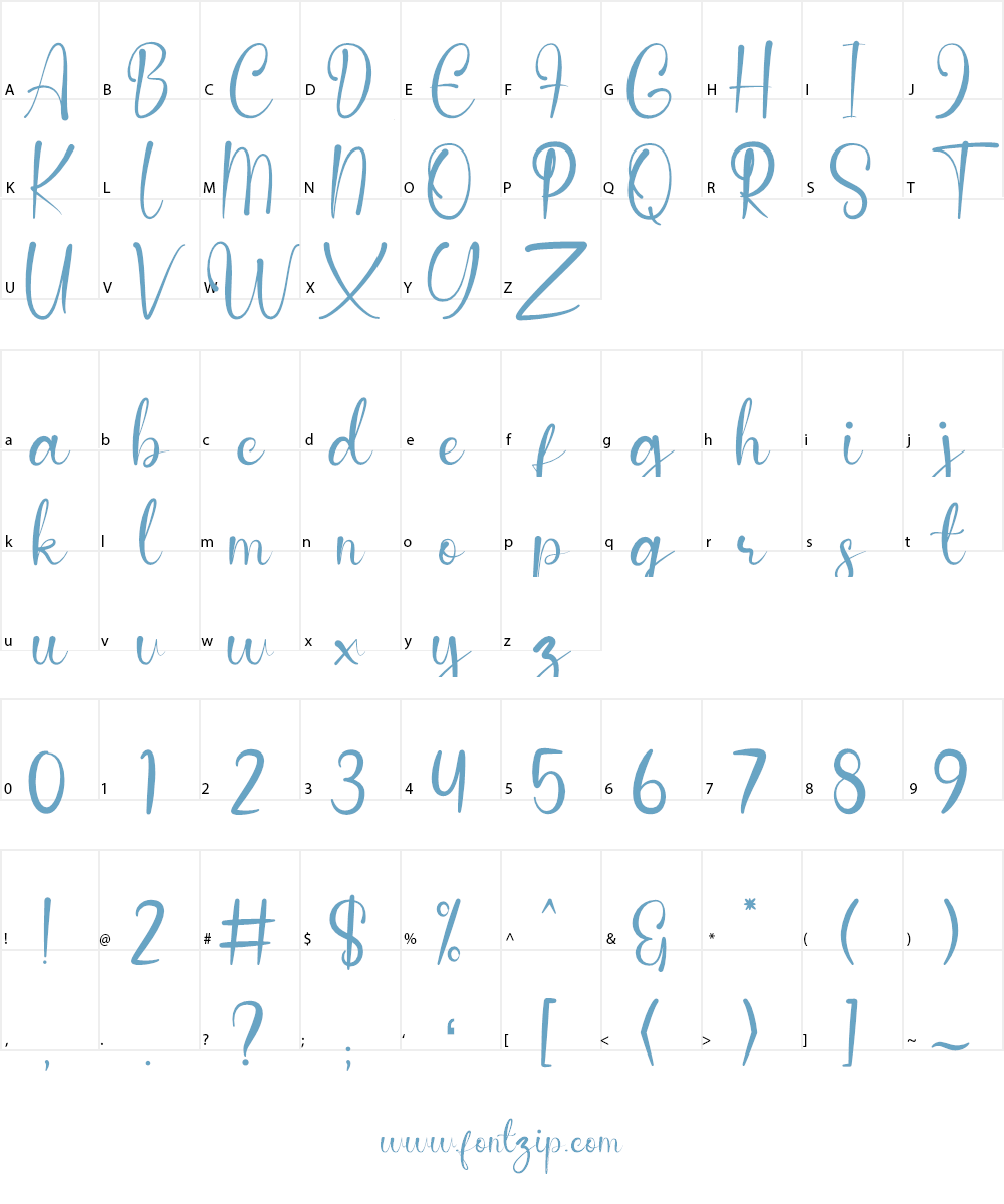 Anderella Font Character