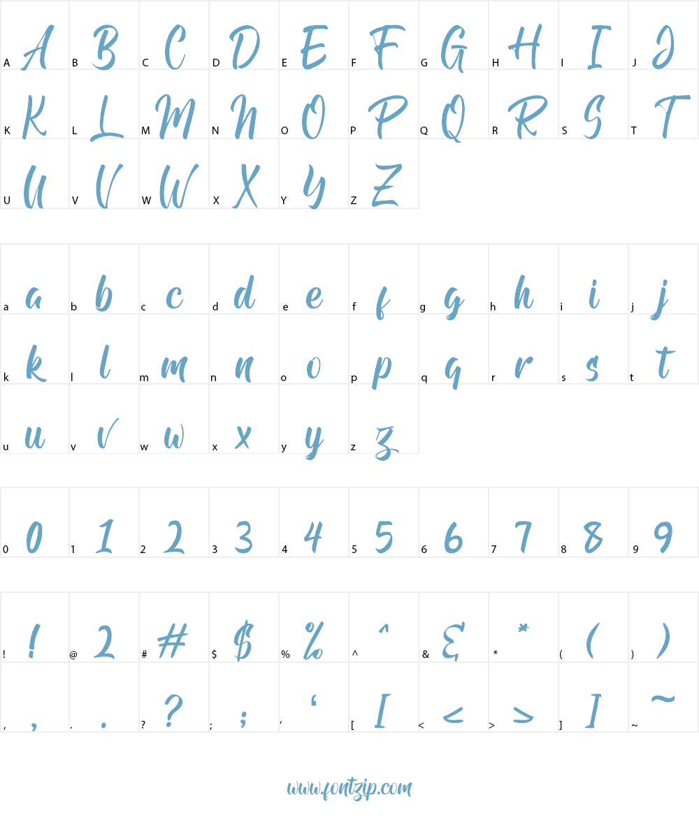Andhibath Font Character