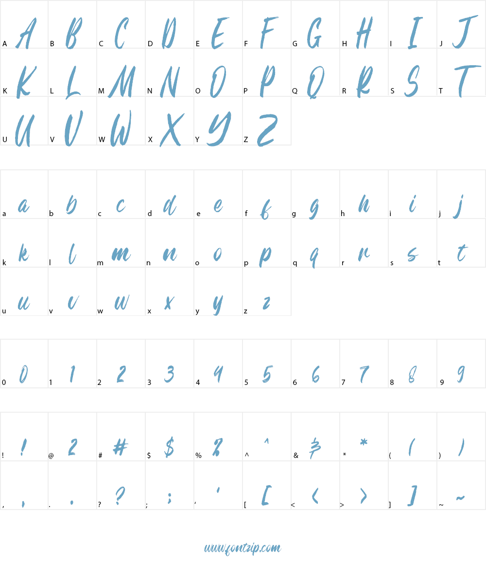 Hillstate Font Character