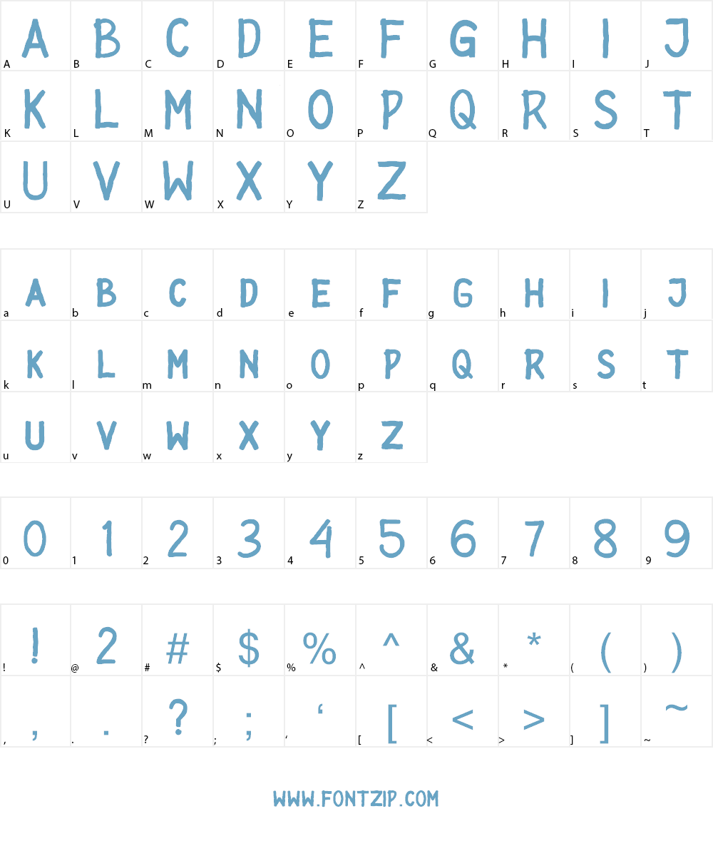 ADVENTURES Font Character