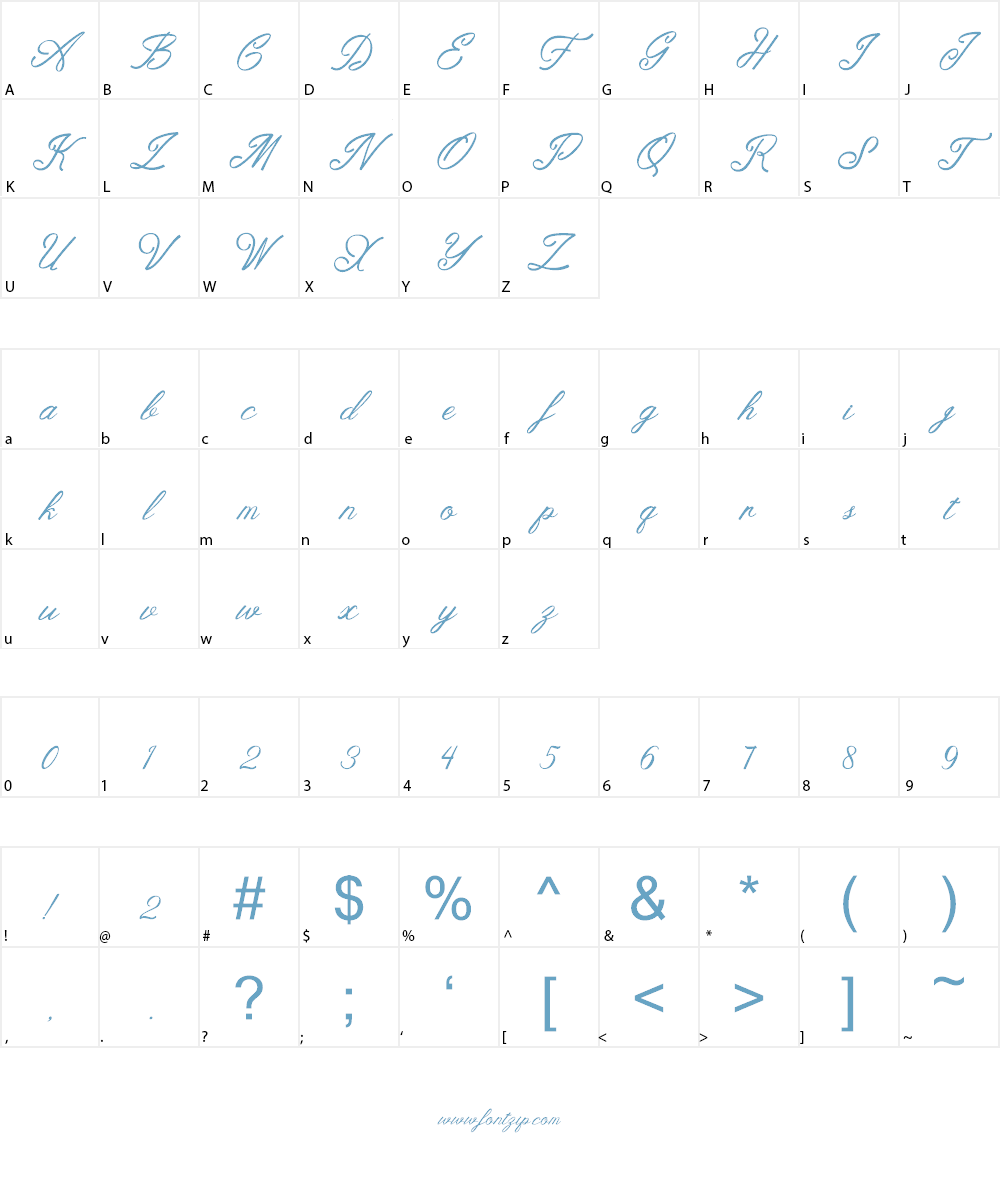 Darllinge Font Character