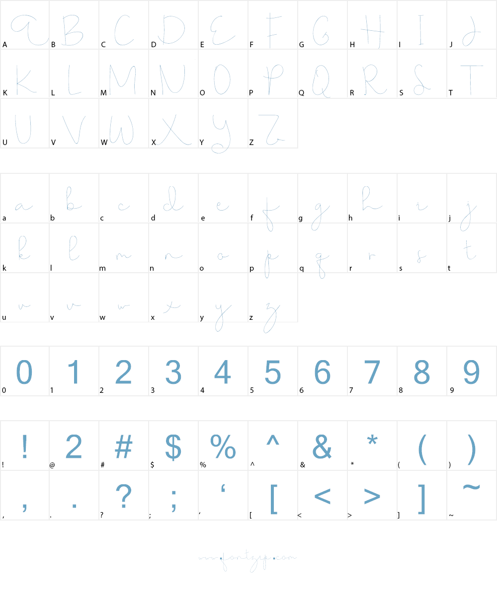 Choerunnisa Font Character