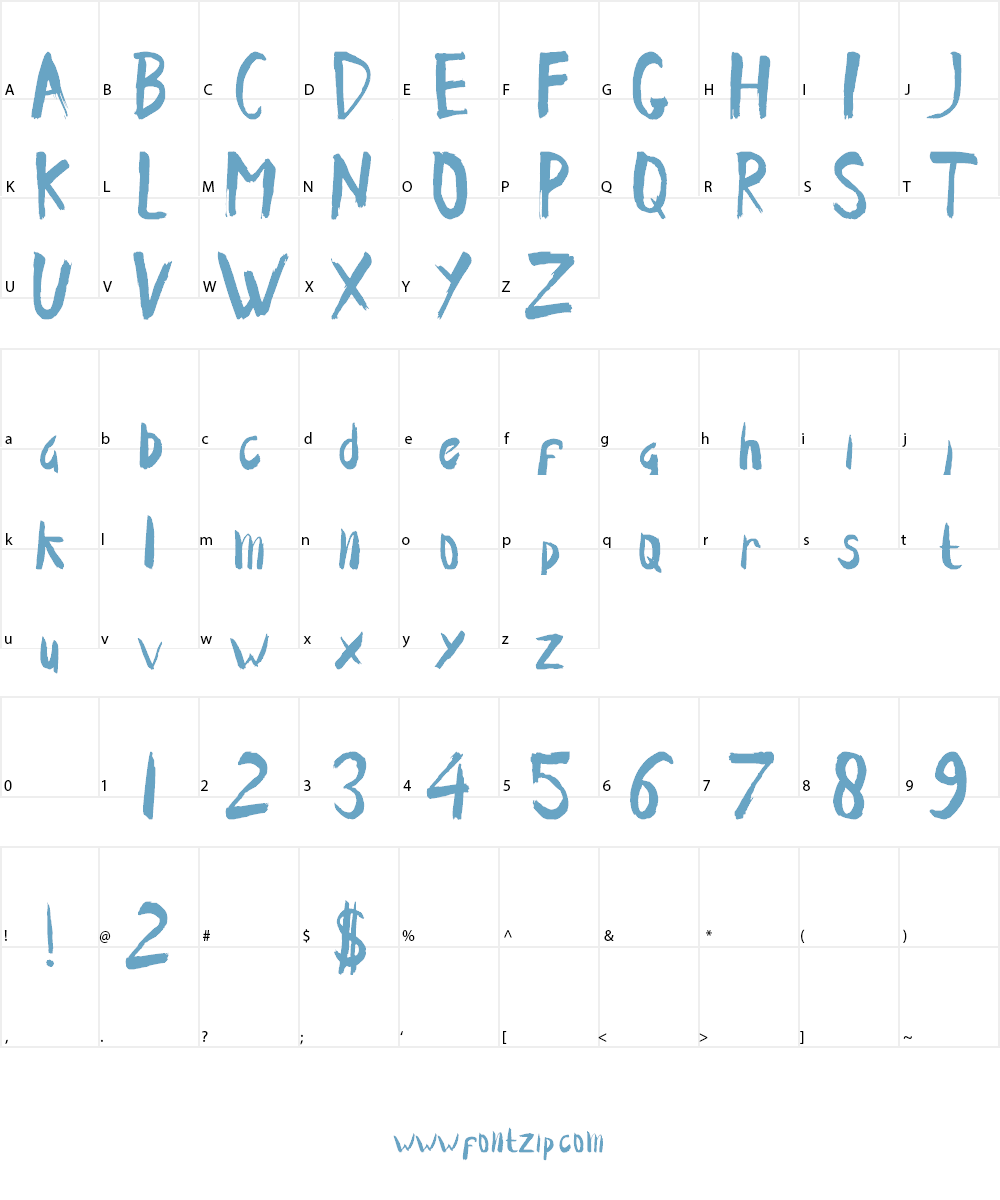 Ende Demo Font Character