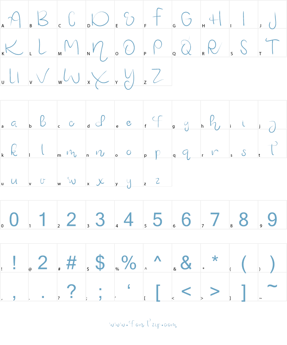 Ashelynn Sweet Demo Sans Font Character