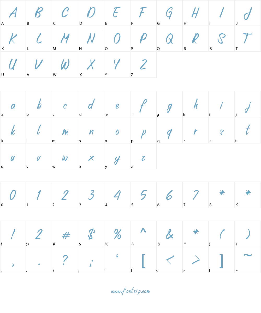 Unforgotten Font Character