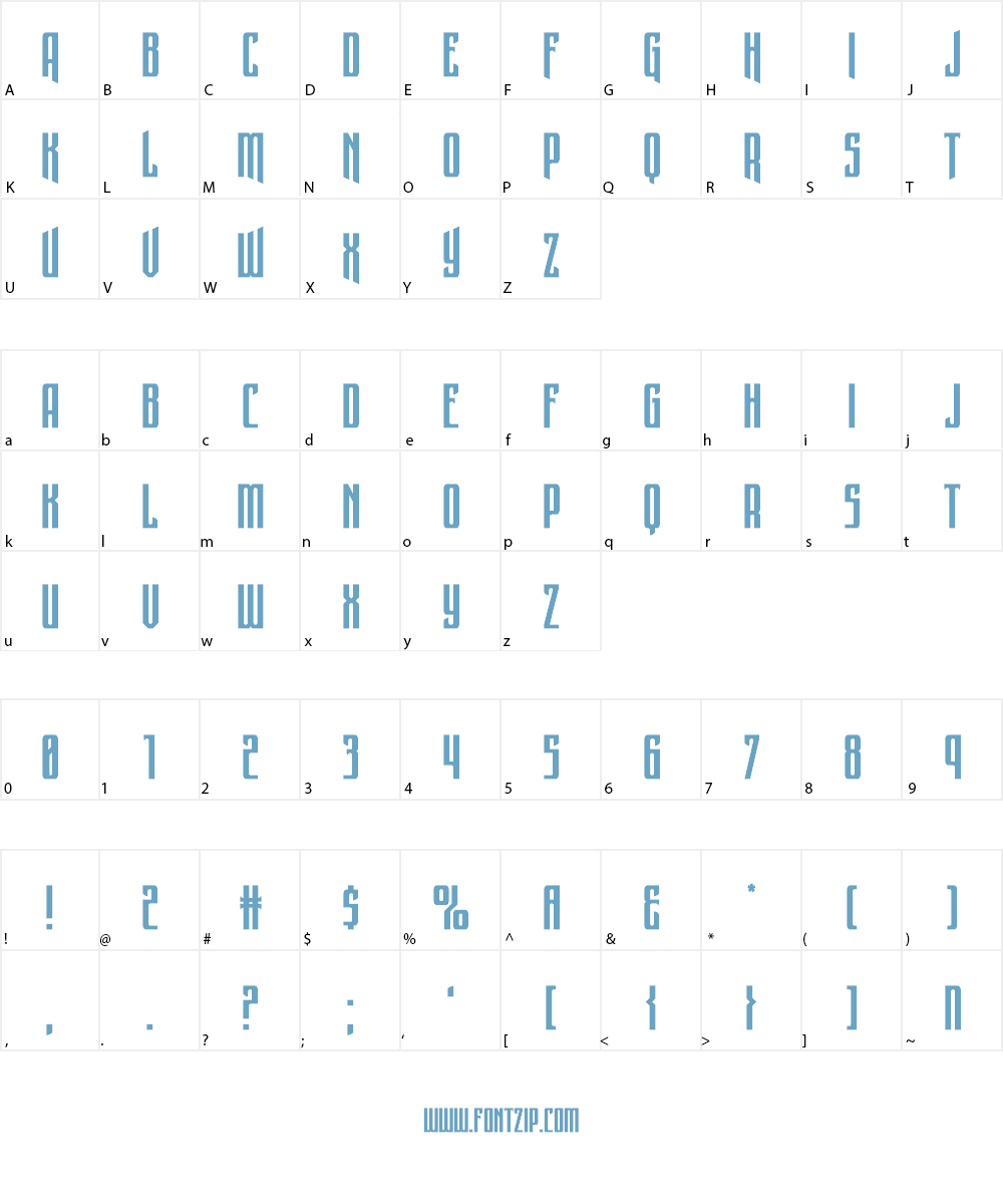 Night Traveler Font Character