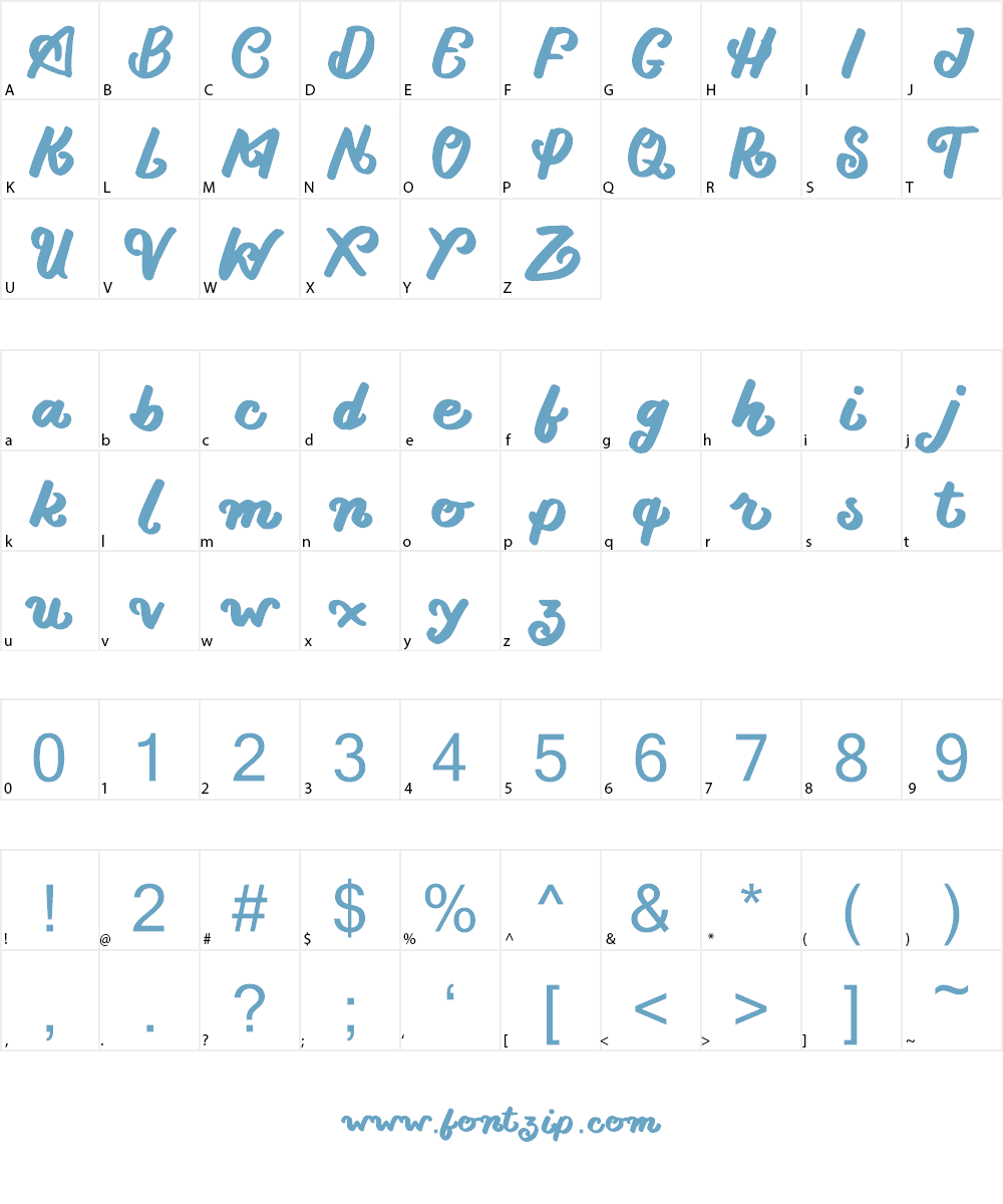 Chicken Curly Font Character