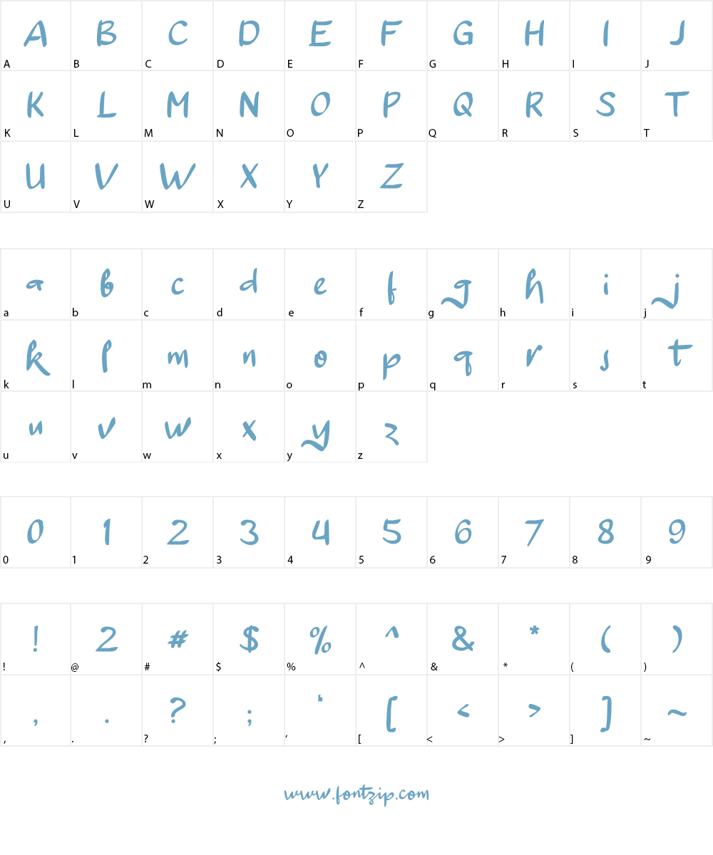 a Autoyes Closely Font Character