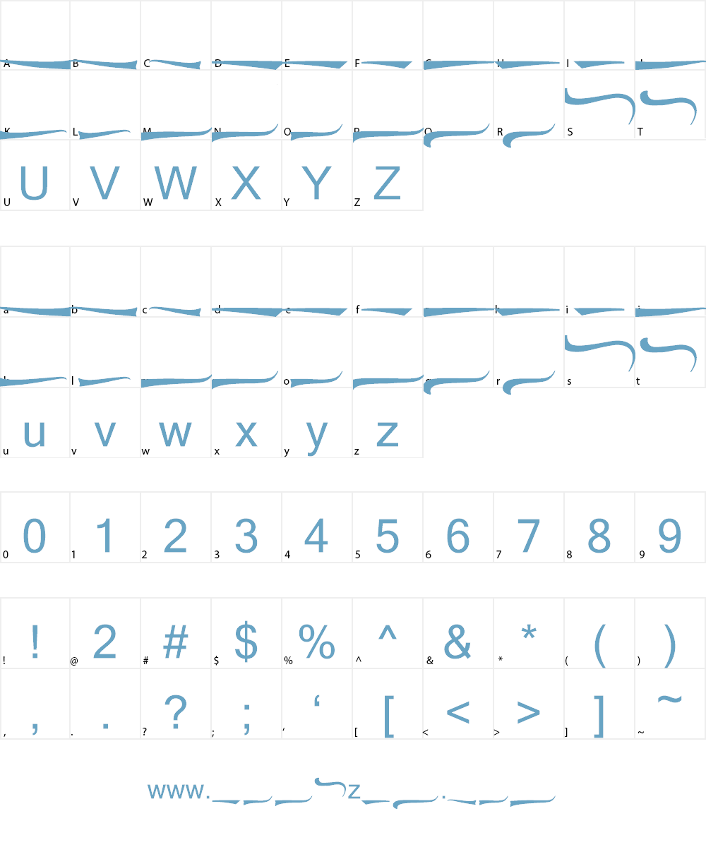 Black Ryder Demo Extra Swash Font Character