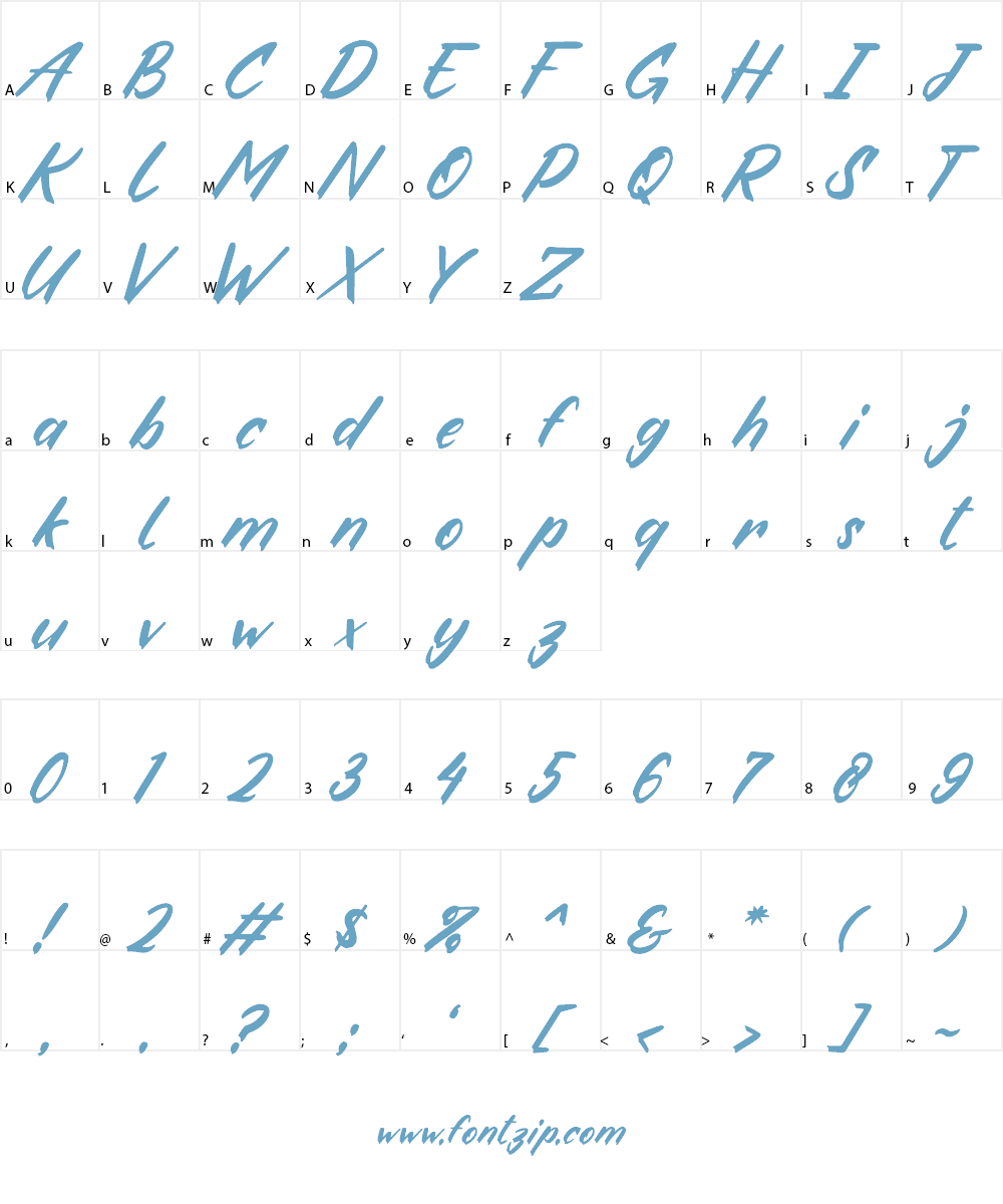 Fake Boss Font Character