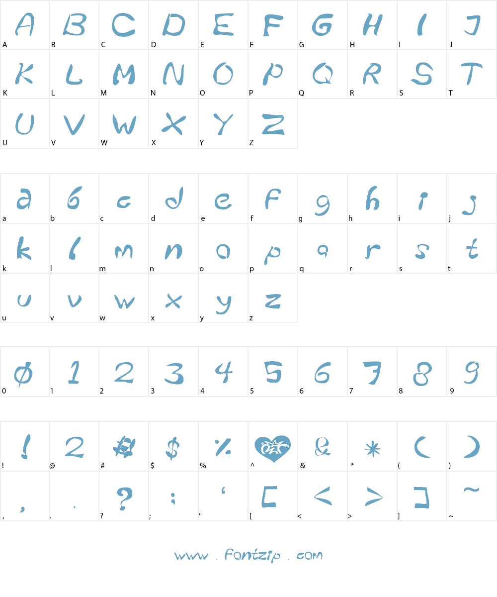MSender Comic01 Font Character