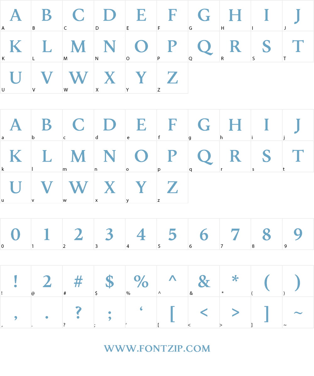 Jenriv Font Character