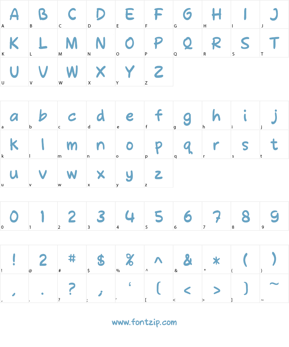 Molly Jack Font Character