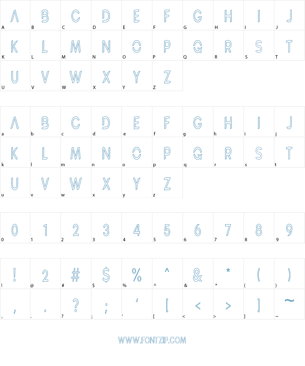 BEBAS GOLLO Font Character