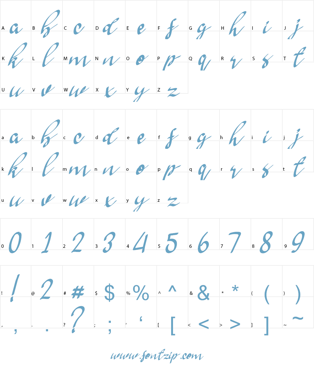 Garango Font Character