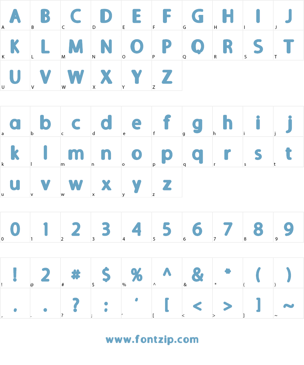 BALING BAMBU Font Character