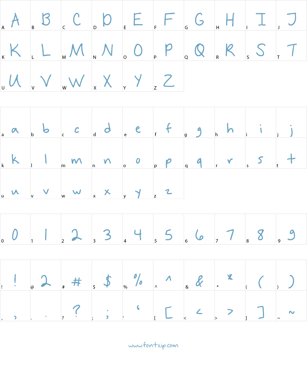 And This Happened Font Character