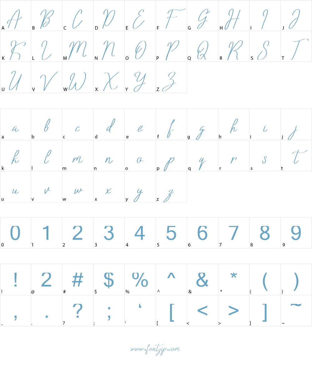 Bolliver Font Character