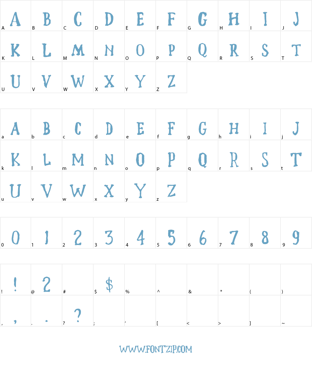 Crazer Font Character