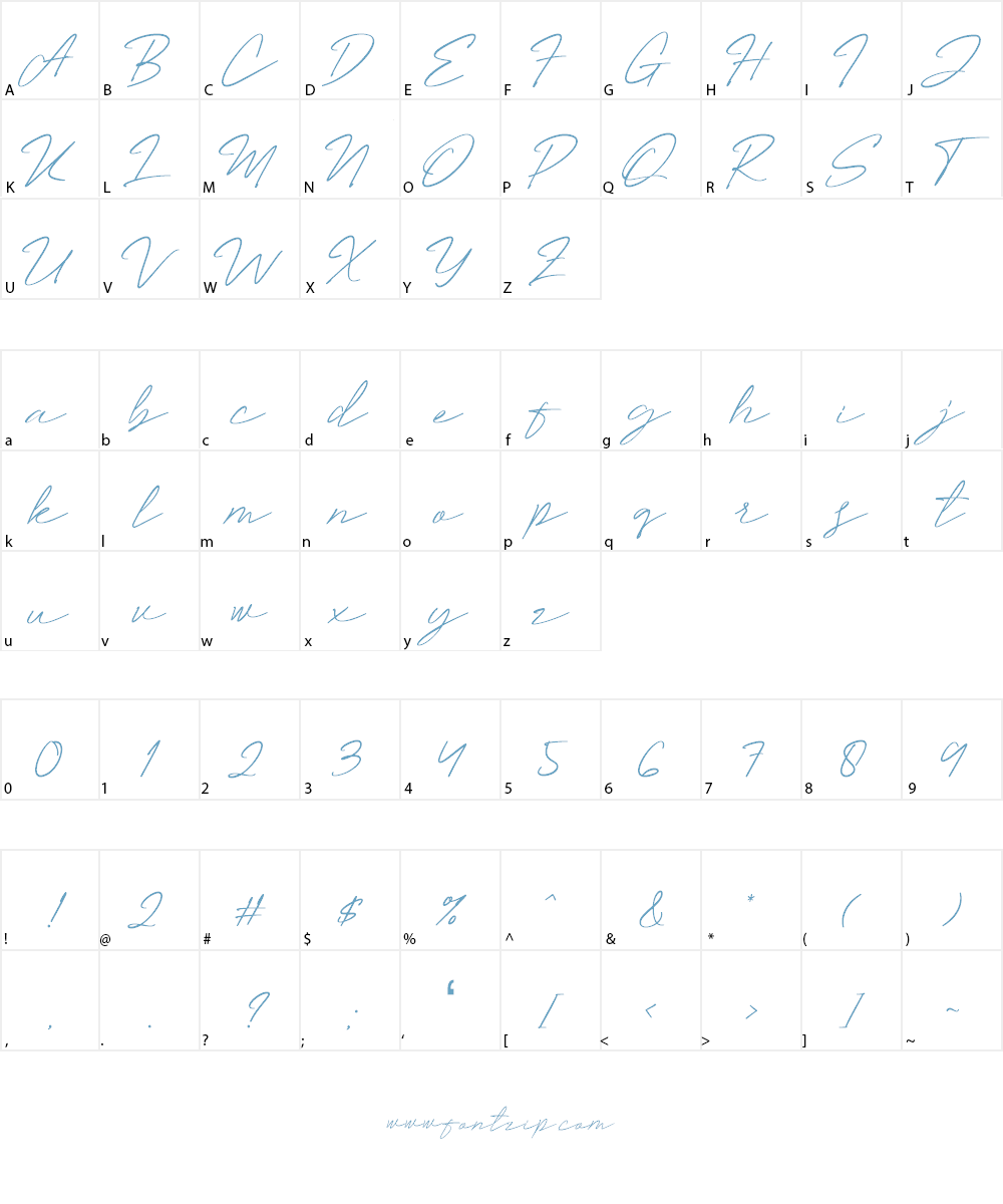 Millan Font Character