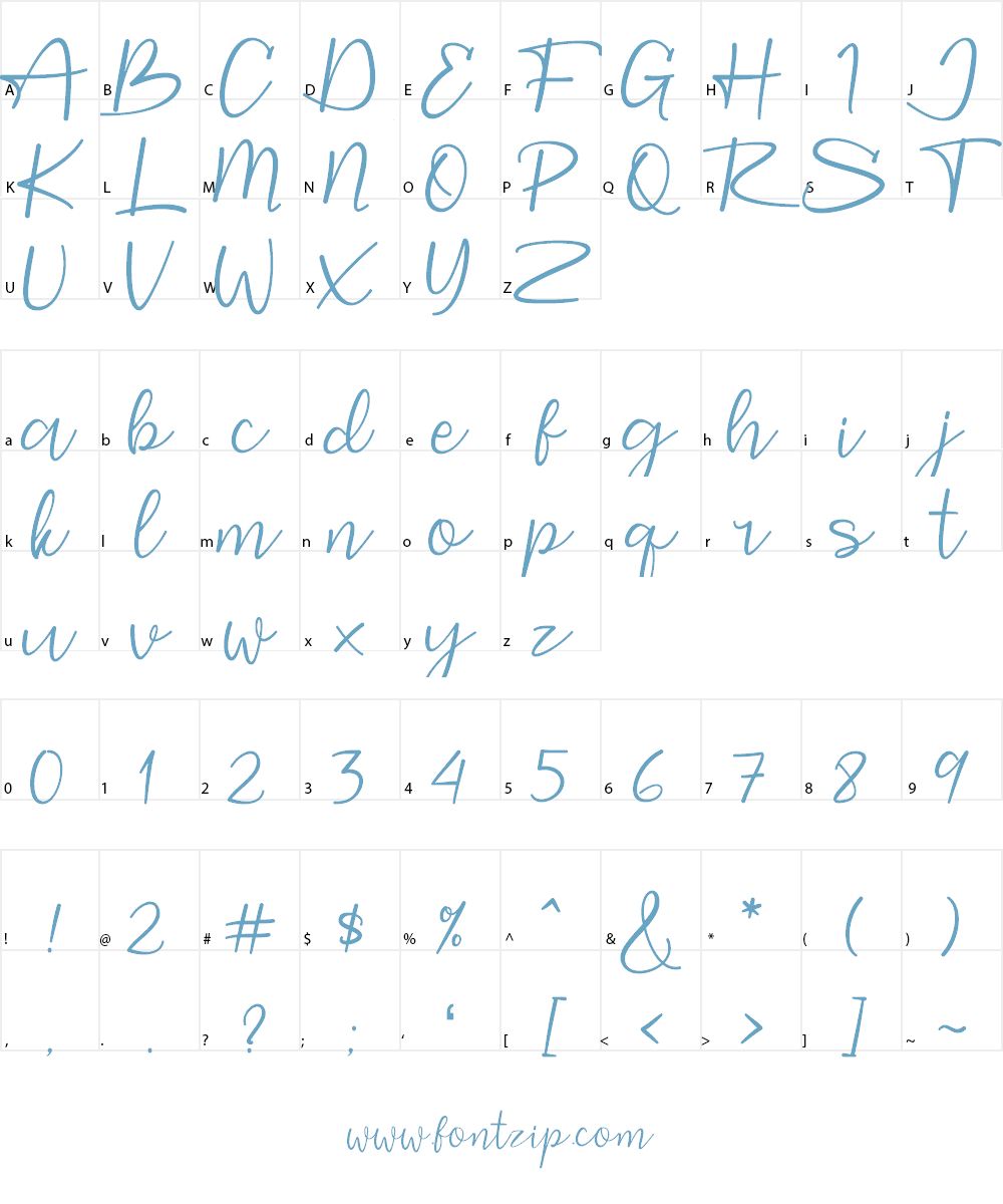 Starting Font Character