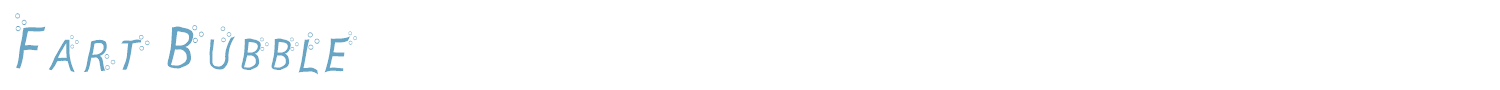 sample Fart Bubble font