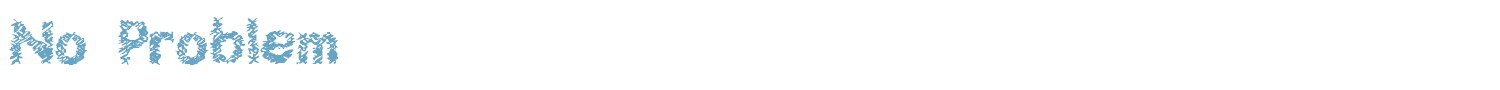 sample No Problem font